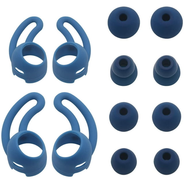 ALXCD Replacement Eartips & Wingtips for BeatsX, S/M/L & Double Flange 4 Pair Eartips & S/L 2 Pair Wingtips, Fit