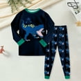 thumbnail image 2 of UAYOTSE Toddler Kids Junior Girls Boys 100% Cotton Dinosaur Pajamas Sleepwear Pjs(7-8 Years,Z120-Black), 2 of 9
