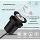thumbnail image 5 of Foco empotrable de suelo con 6 LED, luz empotrada de suelo de 3 W para exteriores, lámpara de pie para exteriores, 12 V-24 V CC, acero inoxidable redondo, blanco cálido, 5 of 5