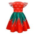thumbnail image 2 of Christmas Costumes for Girls Elf Cosplay Princess Dress Fancy Xmas Party Outfit, 2 of 7
