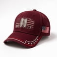 thumbnail image 6 of 911 25th Anniversary Patriotic Baseball Cap, Never Forget Honor Heroes US Flag Embroidered Adjustable Curved Brim Hat Men Women, 6 of 6