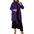thumbnail image 4 of Panda Uniform by HeedFit Unisex Doctor Lab Coat 37" – S Purple, 4 of 8