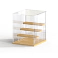 thumbnail image 1 of Vitrina vertical de acrílico transparente, soporte a prueba de polvo, caja ciega para figuras de muñecas, cosméticos de juguete 4 CUTICAT estantes de acrílico, 1 of 8