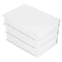 OUNONA Set of 3 Faux Decorative Books for Home, Office Shelf, Library, and Coffee Table Decor, Medium Size