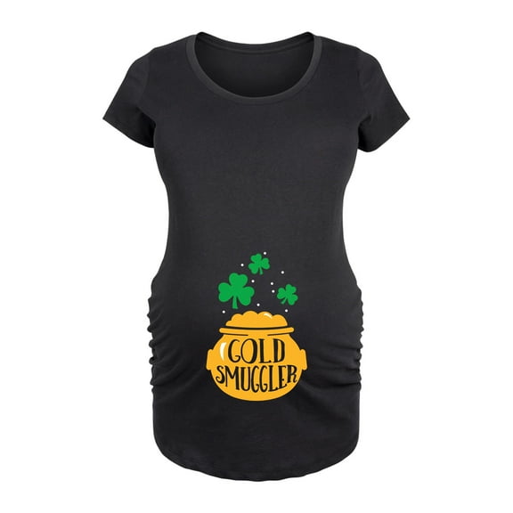 Instant Message - Gold Smuggler - Maternity Scoop Neck T-Shirt