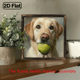 thumbnail image 5 of Labrador retriever and tennis ball Wooden Framed Canvas painting High quality Wall Art Prints Canvas Direct hanging Wall Picture Decor Home Gifts, living room.wooden board painting, 5 of 9