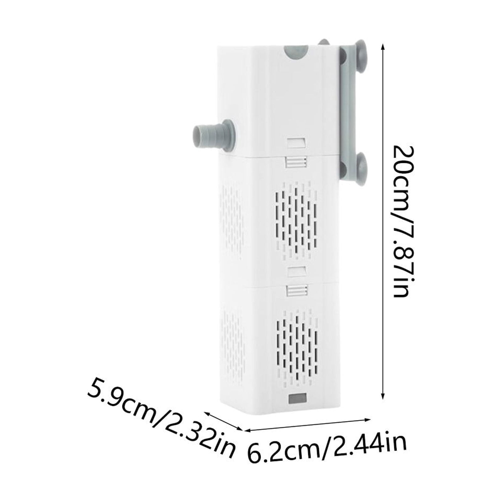 3-in-1 Aquarium Internal Filter Pump, Silent Water Circulation System for Fish Tanks