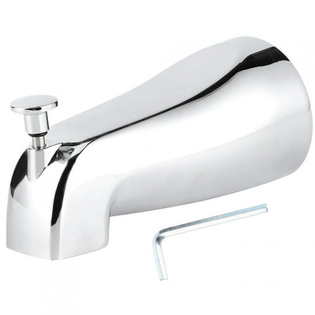 OTVIAP Zinc Alloy Silver Bathtub Faucet