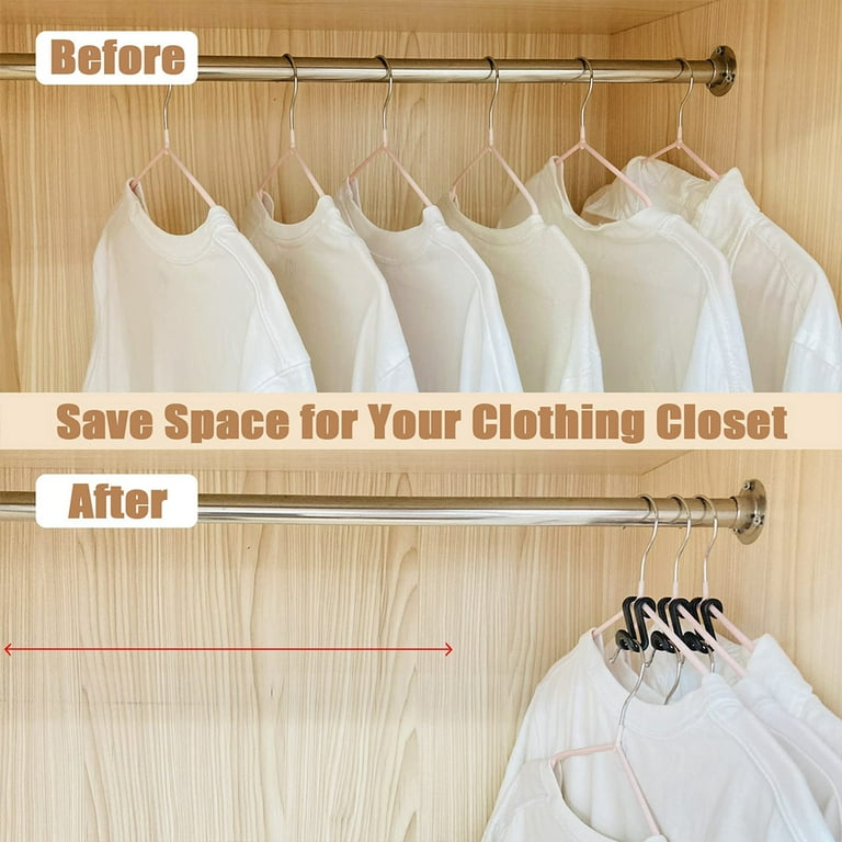 20/40PCS Mini Clothes Hanger for Closet Connector Hooks Cascading