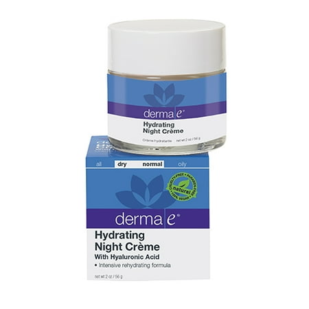 Derma Crème E Nuit Hydratante, avec l'acide hyaluronique, sec / normal