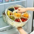 thumbnail image 5 of Stackable Fruit Storage Box Ice Compartment Ice Layer Container Portable Camping Kitchenwares, 5 of 9