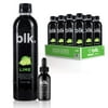 blk. Lime Fulvic Enriched Water 16.9oz / 500ml (12 Pack) + 2oz Fulvic Charged Mineral Drops