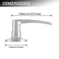 thumbnail image 3 of Knobelite (2 Pack Door Hardware Dummy Lever Door Handles for Closets,Single Side Individual Door Lever in Satin Nickel, 3 of 6