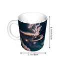 thumbnail image 2 of Yiaed Artistic Starry Sky Moon Book Print Ceramics Coffee,Large Handle Design,Extra Large Tea and Coffee Cup for Office and Home Mugs, 2 of 6