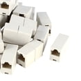 thumbnail image 4 of Grey White Double Connector RJ45 F/F Modular Network Coupler Adapter 20 Pcs, 4 of 6