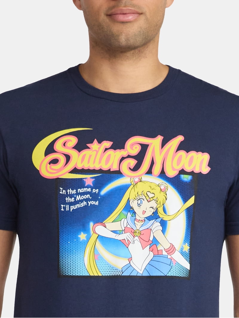 Sailor Moon Men's and Big Men's Graphic Tee with Short Sleeves