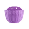thumbnail image 2 of Semi-Circular Wall Planter,Rattan-Style Plastic Flower Pot,Home Wall Decoration,Hanging Flower Pot,Indoor Outdoor Planter,Balcony Decor,Garden Plant Pot,Beige Planter, 2 of 6