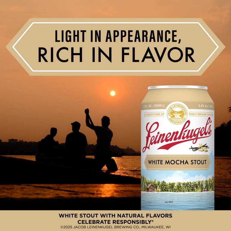 Leinenkugel's White Mocha Stout Craft Beer, 12 Pack, 12 fl oz