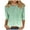 Womens tops plus size-Mint Green, variant on Homenesgenics Summer Womens Tops under $10 Womens Tops Plus Size Women's Fashion Round-Neck Short Sleeved Printed Pullover Dress Green M