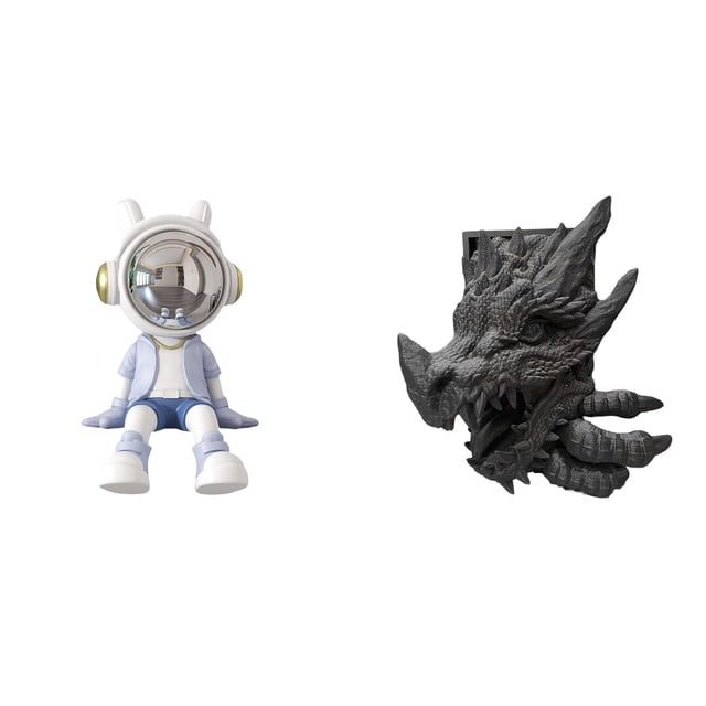 Figura de escritorio,Estante con estatua de astronauta para decoración de oficina y hogar,Figura de mesa,Estantes de sujetalibros Estatua de sujetalibros,Sujetalibros decorativos para libros