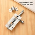 thumbnail image 6 of IPEWLEX 304 Stainless Steel Barrel Door Slide Lock, Easy Installation, 3.94" x 1.97" x 1.18", 6 of 7