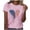 A402 Pink, variant on Mifsaly Heart American Flag Graphic Tee Women Crewneck Short Sleeve Summer Top Soft Stretchy Loose Fit Patriotic Shirt Vacation Daily Wear 4Th Of July T-Shirt S