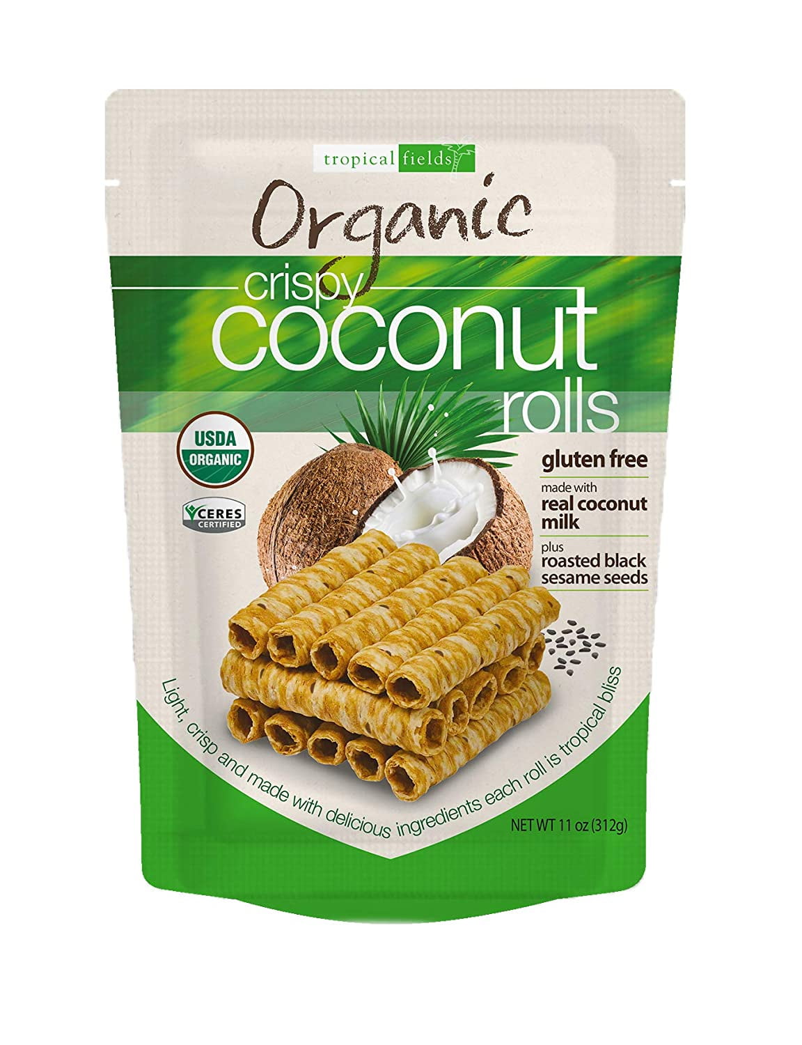 Tropical Fields Organic Crispy Coconut Rolls (11 Ounce)