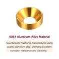 thumbnail image 4 of Unique Bargains Lot de 30 Rondelles de Comptoir M5 en Alliage d'Aluminium Anodisé, Doré, 4 of 4