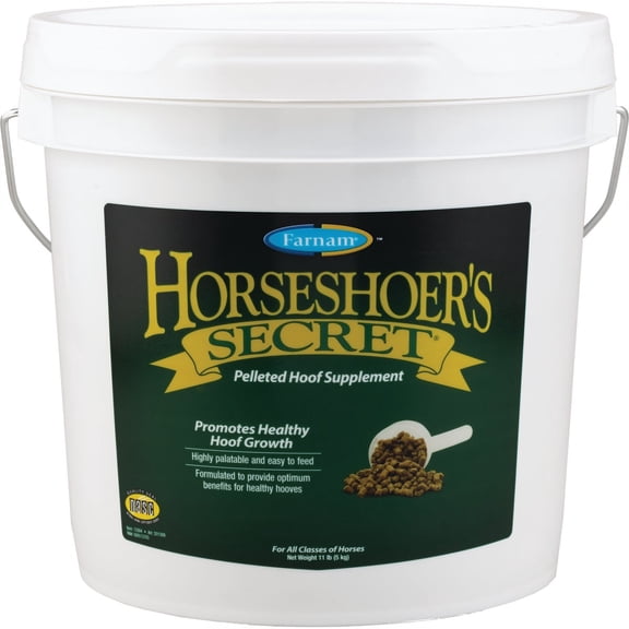 Farnam Horseshoer's Secret Hoof Supplement - Promotes Healthy Hoof Growth - 11 lbs, 30 Day Supply