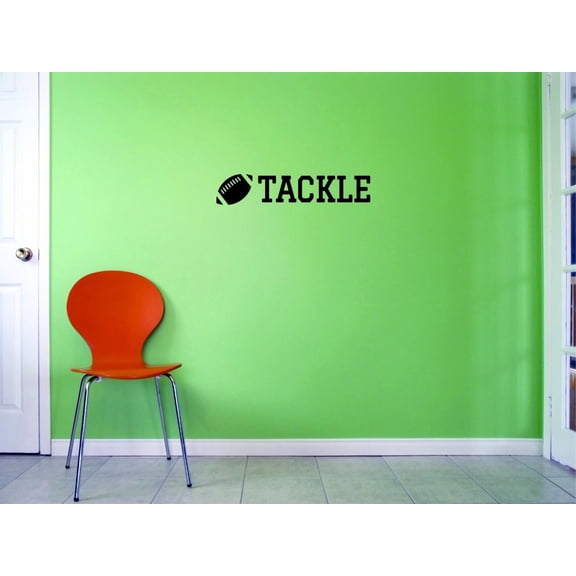 Custom Decals Tackle Wall Art Size: 8 X 20 Inches Color: Black