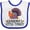 White and Royal, variant on Inktastic Grandma Little Turkey Thanksgiving Boys or Girls Baby Bib