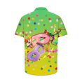 thumbnail image 3 of Ceisia Men's Mardi Gras Festive Print Short Sleeve Button-Up Shirt Collection | Confetti & Double Mask Festival Button-Up Shirt Gifts, 3 of 8