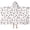 Cow and Text White Pattern-2, variant on Cow and Text White Pattern Hooded Bath Towel Wrap for Teens Ages 3 To 12, Soft Lightweight Quick Dry Microfiber Bath Beach Pool, 60"x35"