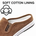 thumbnail image 5 of CHICVOMEY Mules for Men Closed Toe Canvas Slip on Non Slip Breathable Lightweight Casual Outdoor Walking Shoes, 5 of 7