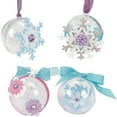 thumbnail image 4 of Bewildely 10pcs bolas rellenas transparentes adornos bolas decoración del árbol de navidad Kits de decoración para fiestas 6cm Bewildely HA1835-03, 4 of 6