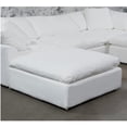 thumbnail image 3 of The Hamptons Collection 44" White Fabric Slipcover for Square Modular Ottoman, 3 of 4