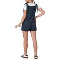 thumbnail image 3 of Summer Jumpsuit for Women Tie Strap Casual Sleeveless Romper Overall Jumpsuits Shorts with Pockets S Navy Blue, 3 of 6