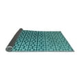 thumbnail image 2 of Ahgly Company Indoor Round Abstract Light Blue Modern Area Rugs, 3' Round, 2 of 4