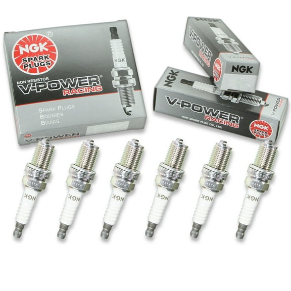 6 pc NGK 4091 V-Power Racing Spark Plugs for 2615 298 3093 393 3935 7533 765 AG1 AG1CX AR3935 C63C C63CX W22ES-U W4C2 W5C W5CC Ignition Wire Secondary
