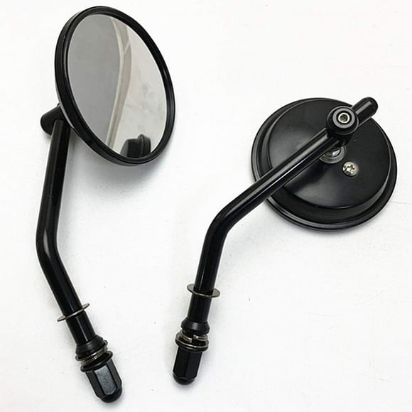G Need Classic Black Motorcycle Mirrors, 8mm Thread, Compatible XL 883 1200 Iron 883 Road King (Round)