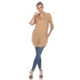 thumbnail image 1 of White Mark Women's Classic Button-Down Tunic Top, 1 of 6