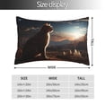 thumbnail image 2 of Sikiie Pyramid Desert Cat Pillow Covers, Throw Pillow Case Cushion Covers,Cushion for Bedroom,Couch,Home-14"x20", 2 of 6