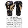 thumbnail image 2 of Muay Thai Competition Gloves Pu Leather Sponge Boxing Gloves Sport Supplies (6OZ Black), 2 of 10