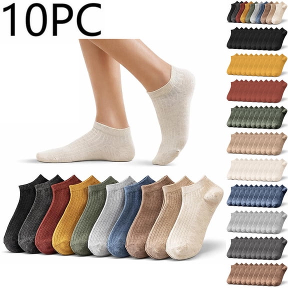 Socks for Women 10 Sock Packs Women's Socks Ankle Socks Low Cut Socks No Show Socks, Multicolor
