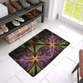 thumbnail image 3 of MKHERT Elegant Beautiful Fractal Flower in Beige Violet and Green Doormat Rug Home Decor Floor Mat Bath Mat 23.6x15.7 inch, 3 of 3