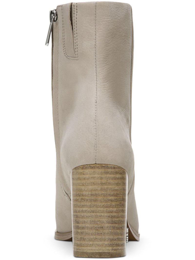 Sam Edelman Women’s Gray/beige Leather Boots Sam Edelman Womens Osten Leather Mid-Calf Boots Beige 6  main image 4