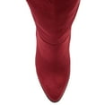 thumbnail image 4 of Journee Womens Kyllie Wide Calf Stacked Heel Knee High Boots, 4 of 9