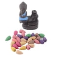thumbnail image 1 of Quemador de incienso de reflujo Monk Relax Cómodo soporte de incienso de cascada de arena morada con 30 varillas de incienso para yoga Oficina Azul cielo, 1 of 10