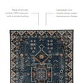 thumbnail image 5 of Linon Home Décor Washable Larson Area Rug or Runner Collection, Navy and Ivory, 5' x 7', 5 of 13