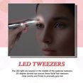 thumbnail image 4 of stanreset 2pack/lot Makeup Tweezers With Light Convenient And Practical For Eyebrow Tweezing Easy To And Clean, 4 of 6